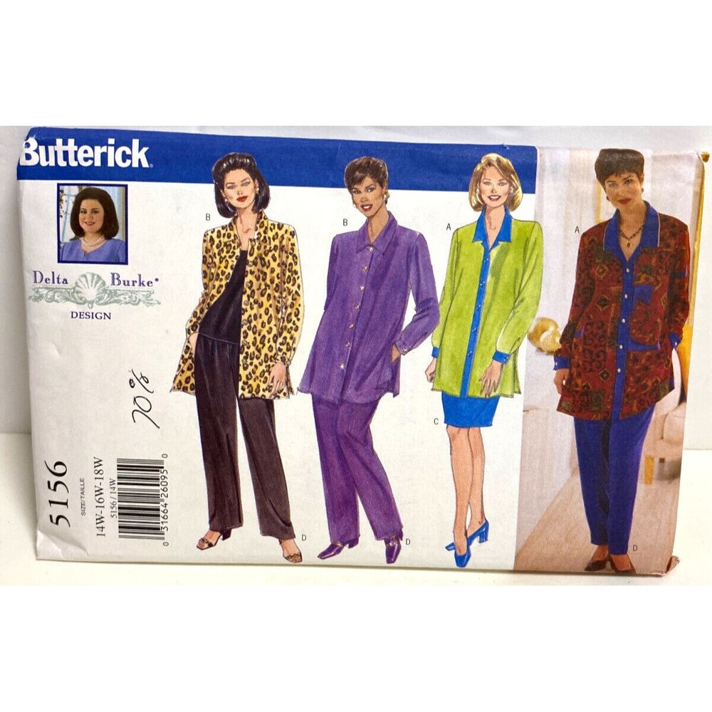 Sewing Pattern Butterick 5156 Delta Burke Design